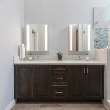 Private Home Bathroom Remodel  - By White Design Interiors