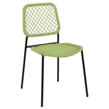 Lucy Green Dyed Cord Outdoor Dining Chair