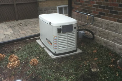 Gas and Electrical Hook-ups Generator Installation