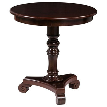 Convenience Concepts End Table Coffee Accent Table Round in Wood - Espresso