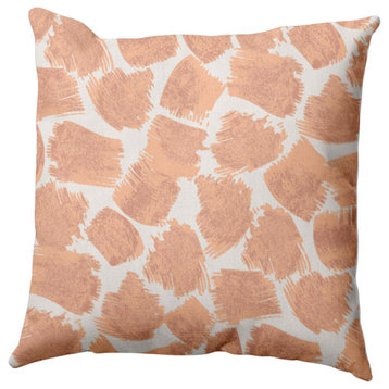 Giraffe Journey Pillow, Orange, 20"x20"