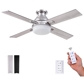 Prominence Home Kyrra Ceiling Fan with Light and Remote, 52 Inch