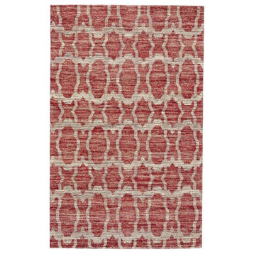 Weave & Wander Lacombe Rug, Red, 8'x11'