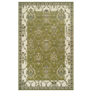 Stratton Traditional Floral Runner Area Rug, 8'x10'