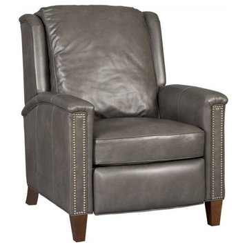 Hooker Furniture Leather Recliner Chair in Empyrean Charcoal