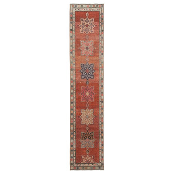 Rug N Carpet - Handmade Oriental 2' 8'' x 12' 7'' One-of-a-Kind Runner Rug