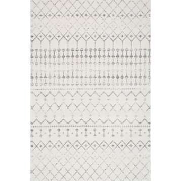 Nuloom Moroccan Blythe Contemporary Area Rug, Grey 2'x3'
