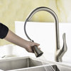 ANZZI Accent Series 1-HandlePull-Down Sprayer Kitchen Faucet, Brushed Nickel