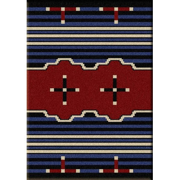 Big Chief2 Rug, Blue, 3'x4', Scatter