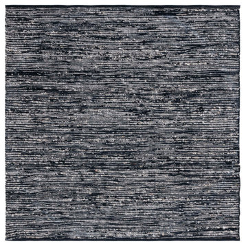 Safavieh Couture Natura Collection NAT925 Rug, Black, 6'x6' Square