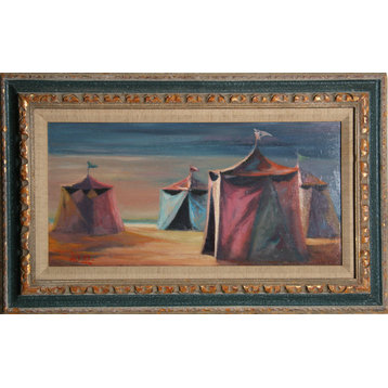 Philippe Alfieri, Circus Tents, Oil Painting
