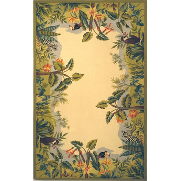 Chelsea Brown/Green Area Rug HK295A - 1'8" x 2'6"
