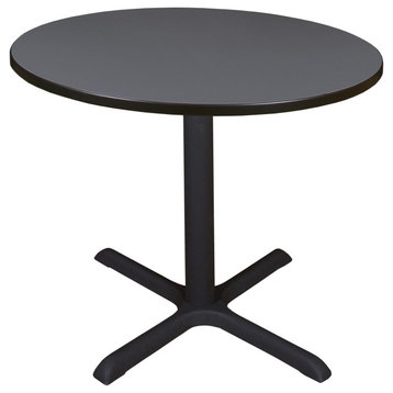 Cain 36" Round Breakroom Table- Grey