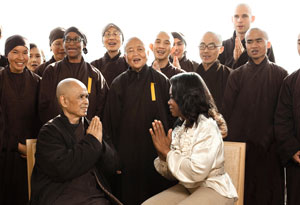 Thich Nhat Hanh and Oprah Winfrey