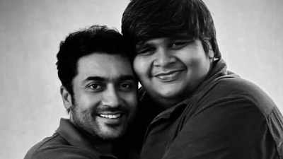 Suriya shares a warm hug with Karthik Subbaraj as they wrap up shoot of 'Suriya 44'; says 'I made a brother for life'