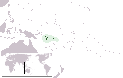 Localización de Islas Salomón