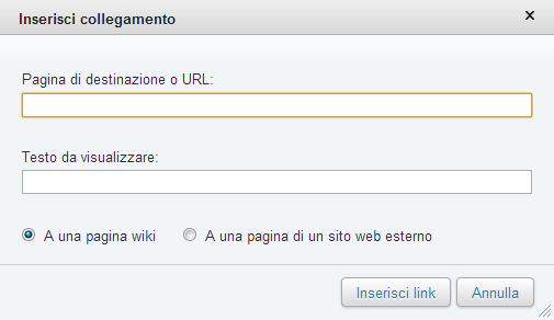 Inserisci collegamento (popup)