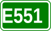 Route européenne 551