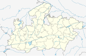 Map showing the location of Pench National Park