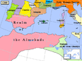 Image 31Almohad dynasty and surrounding states, c. 1200. (from History of Algeria)