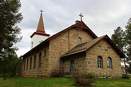 Sodankyläko eliza berriaren atzealdea