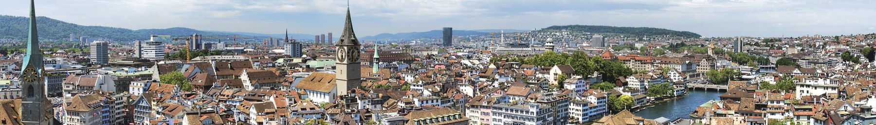 View across Zurich from Grossmünster