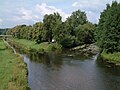 The place where two small rivers Breg and Brigach join together to form the Danube in Donaueschingen, Germany