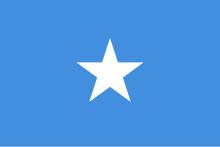 The flag of Somalia