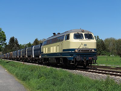 Freight train hauling residential waste