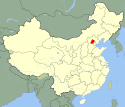 Location map of Beijing.