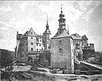 Lauenstein in einer historischen Ansicht von 1899 nach dem grundlegenden Neuaufbau