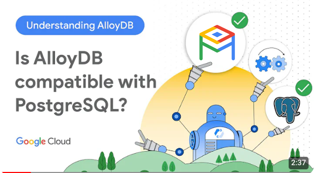 O AlloyDB é compatível com o PostgreSQL?