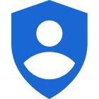 a blue badge icon