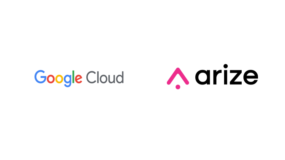 Logotipos de Google Cloud y Arize