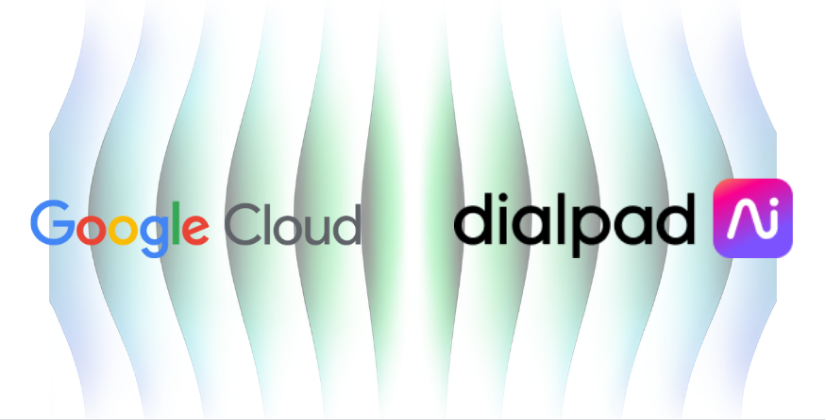 Logotipo de asociación de marcas de Google Cloud y Dialpad