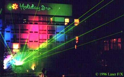 YAG laser sky-show at Laser F/X '96