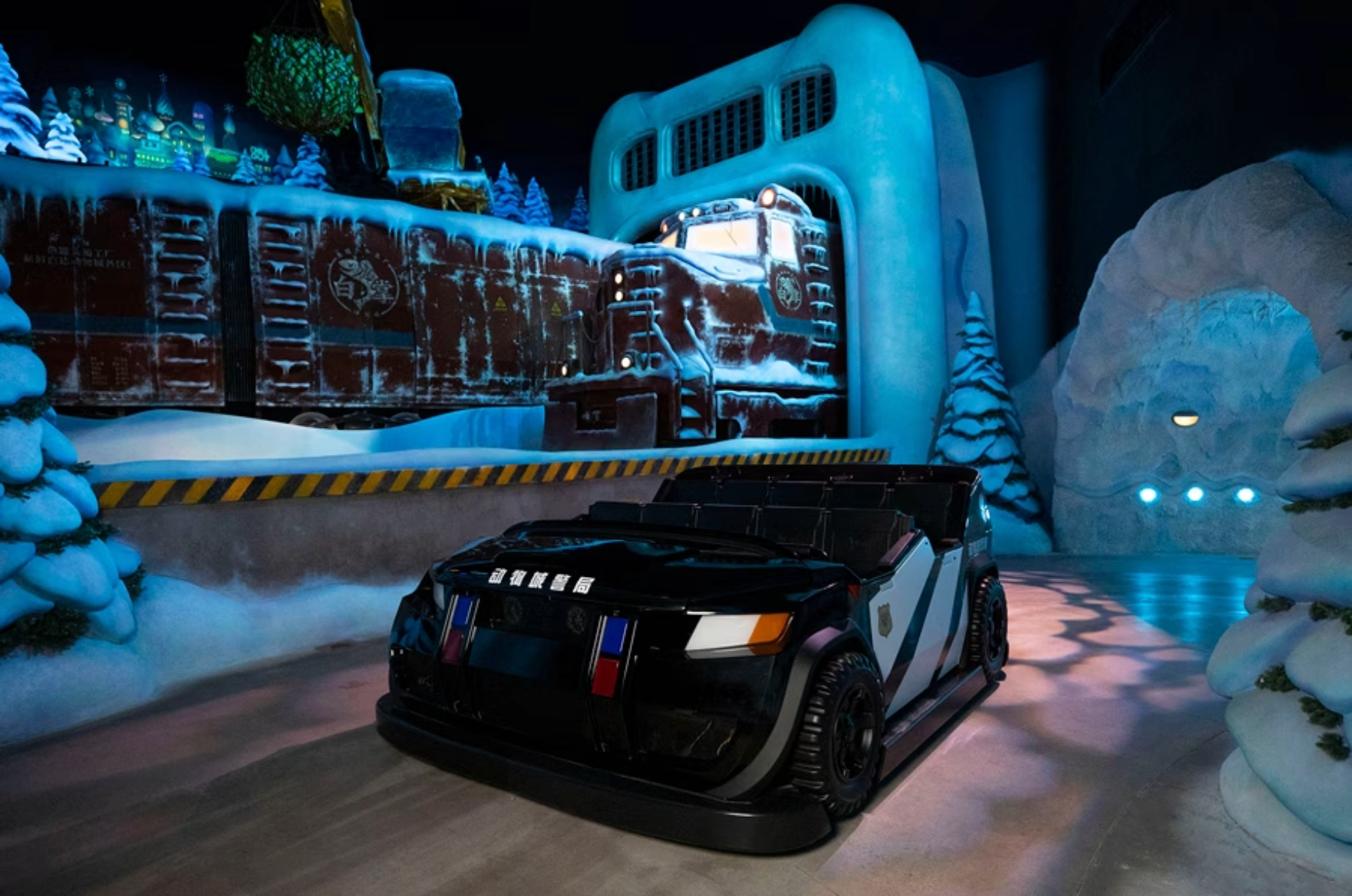 The Zootopia: Hot Pursuit trackless dark ride at the Zooptopia-themed land at Shanghai Disneyland(Courtesy of Disney)