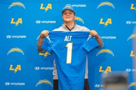 Alt was the fifth overall pick in the NFL draft in April, after a stellar career at Notre Dame. Second-round selection Ladd McConkey is the only unsigned rookie going into the team’s three-day, mandatory minicamp that begins Tuesday.