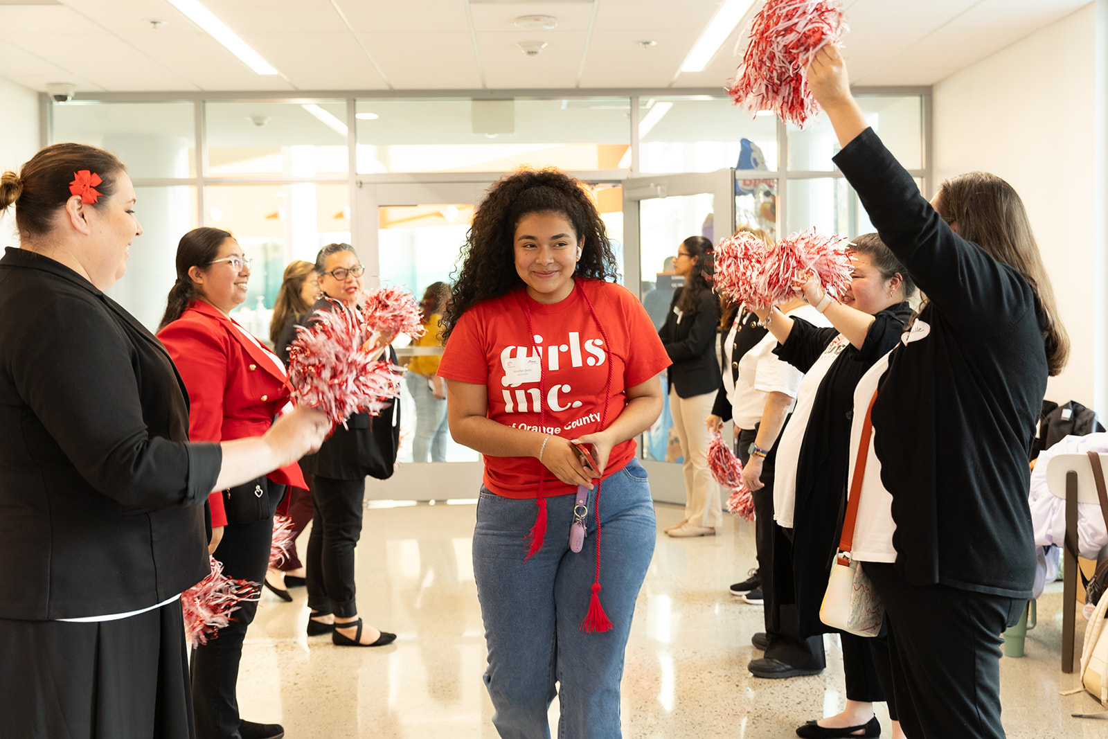 Girls Inc. of Orange County recently hosted its annual College Shower, where the nonprofit helps prepare 150 college-bound girls with essentials and scholarships to help with higher education. (Photo courtesy of Kimberly Kulak Photography)