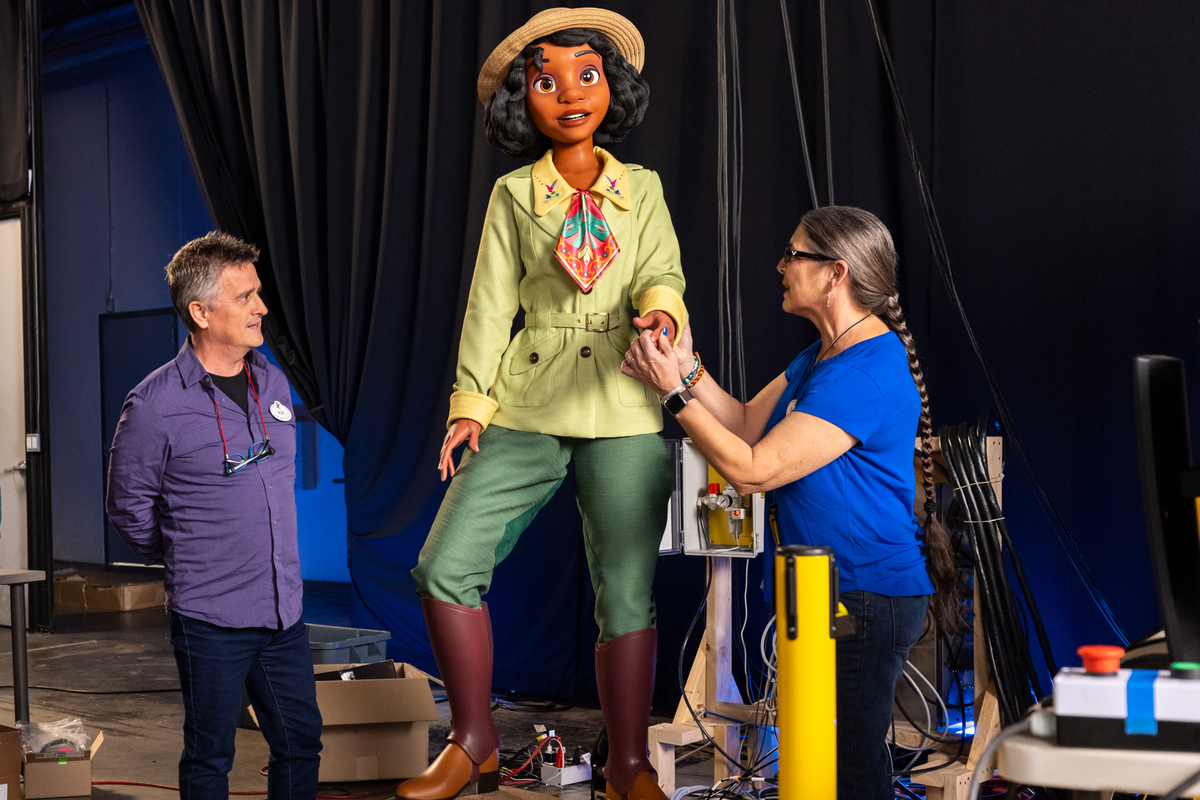 Walt Disney Imagineering pulls back the curtain on the advanced new Tiana's Bayou Adventure audio-animatronics coming to Disneyland. (Courtesy of Disney)