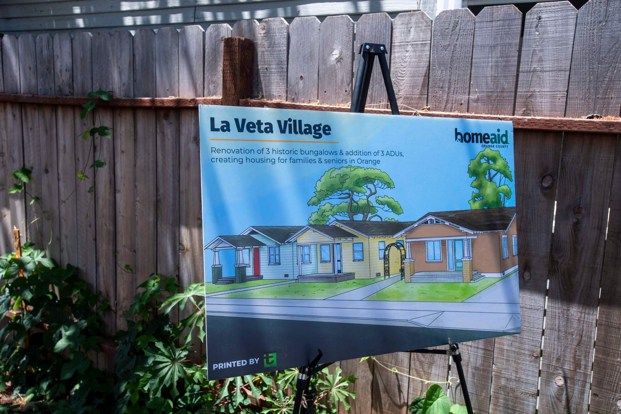 Orange County officials broke ground on Friday, June 21, on a new development to refurbish three historic homes for the creation of La Veta Village in the City of Orange that will add 20 new beds for families, seniors and others in need.(Photo by Michael Goulding, Contributing Photographer)