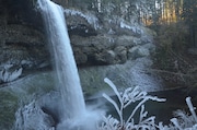 A classic winter view of South Falls at Silver Falls State Park, near Silverton.