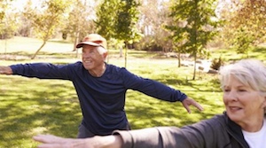 seniors doing tai chi