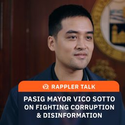 Rappler Talk: Pasig Mayor Vico Sotto on fighting corruption and disinformation