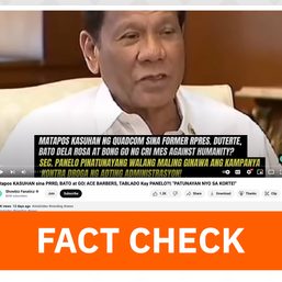 FACT CHECK: House quad committee endorsed, not filed, case vs Duterte, Dela Rosa, Go