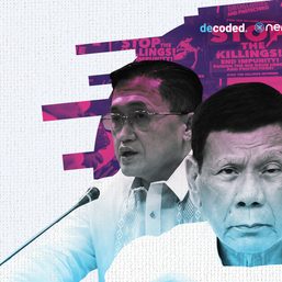 [DECODED] Duterte’s drug war haunts Dela Rosa and Bong Go’s Senate bids