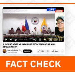 FACT CHECK: Sara Duterte not cleared over alleged confidential funds misuse