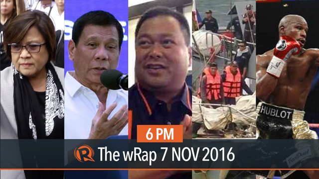 Leila de Lima, Duterte on climate pact, JV Ejercito | 6PM wRap