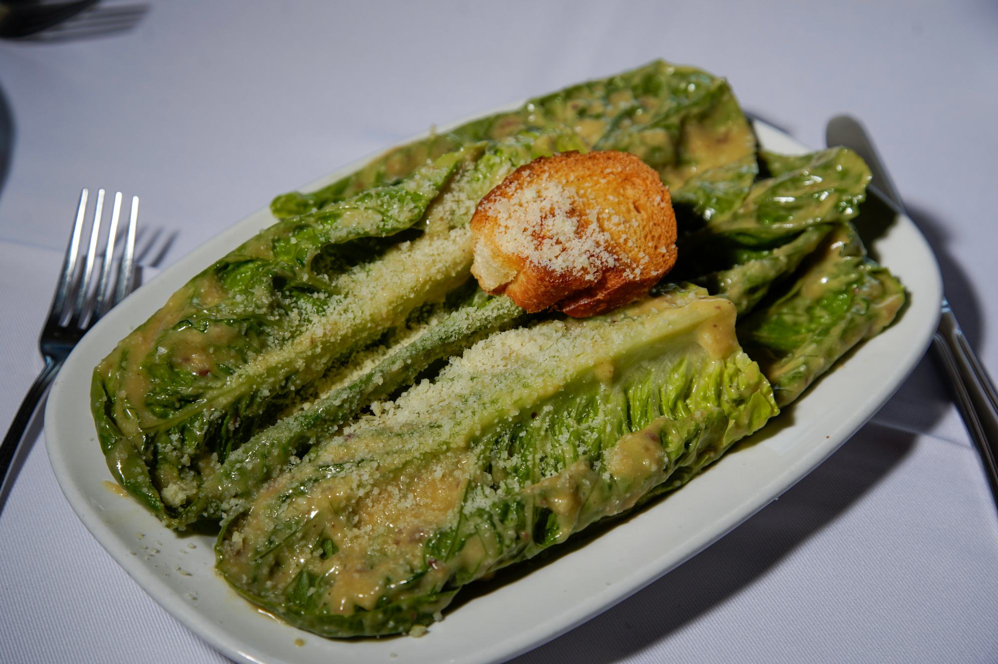 The 100th anniversary of the Caesar salad will be on July 4. A Caesar salad at Caesar's Restaurant in Downtown on Monday, June 24, 2024 in Tijuana, Baja California. (Alejandro Tamayo / The San Diego Union-Tribune)