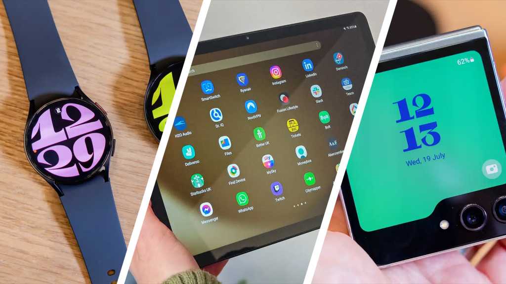 Samsung Galaxy Watch 6, Tab A9+ and Z Flip 5